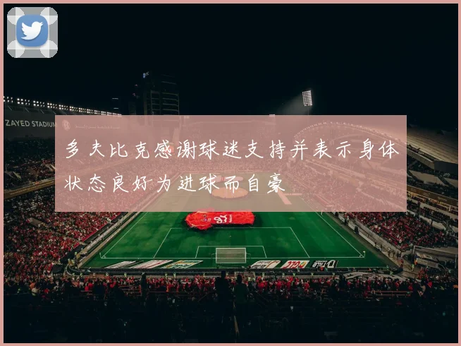多夫比克感谢球迷支持并表示身体状态良好为进球而自豪